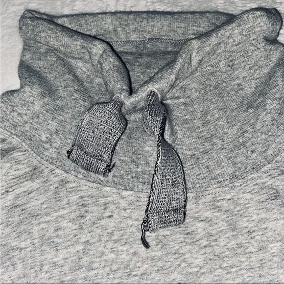 Free People Heather Gray Cowl Neck Sweatshirt - Picture 6 of 9